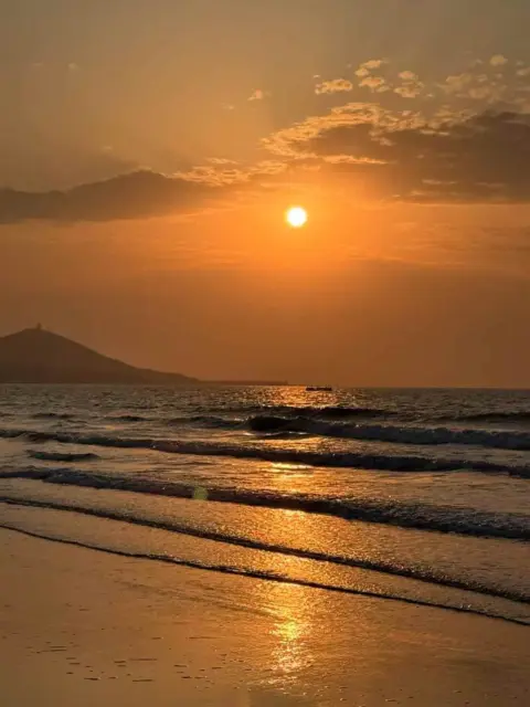 一起在海边看日出